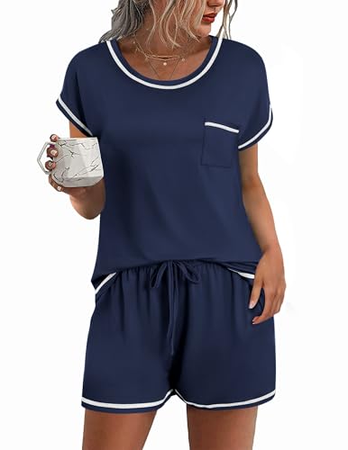 Ekouaer Womens Pajama Sets 2 Piece Soft Short...