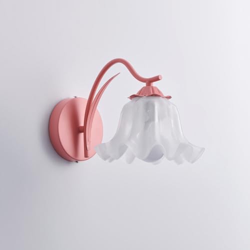 Aplique de pared nórdico de cristal para dormitorio y sala de estar 4