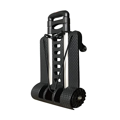 Colcolo Carrello multiuso pieghevole per camion a mano Carrello telescopico portatile leggero 50 kg / 110 libbre Carrello per bagagli per carichi pesanti per