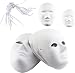 Oruuum 12 PCS DIY Full Face Masks, Paintable Paper Mask, White DIY Mask, Masquerade Mask, Mardi Gras Mask, Party Full Face Masks