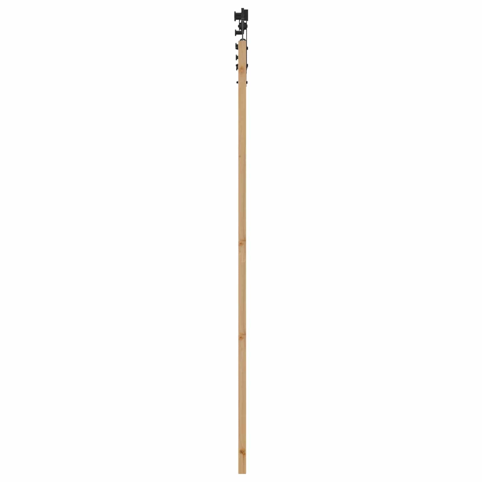 Puerta corredera ORKDAL pino macizo natural 73,5 x 211 cm Set | Puerta de madera de ahorro de espacio para dormitorio y sala de estar con sistema deslizante silencioso de acero resistente.