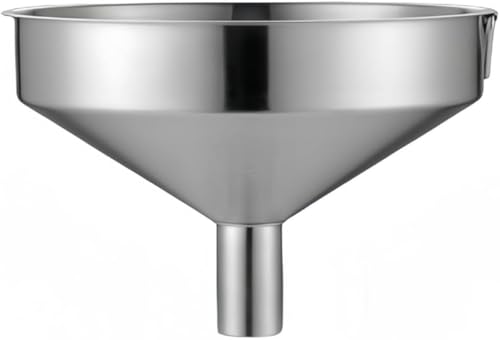 業務用 ロート じょうご 大口径 304ステンレス製 漏斗 耐久性 軽量 大型 充填 多機能 ディスペンサー オイル ワイン 家庭 キッチン用 ファンネル KTV バー ホテル レストラン 会場 冷たい飲み物店用 (B-21CM-2.2CM)
