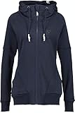 Mit Kapuze, formstabilen Bündchen und zwei kleinen Vordertaschen ausgestattete Sweatjacke