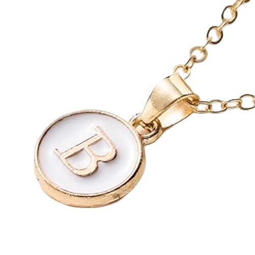 Collier alphabet or 14K femme homme pendentif lettre ras du cou bijoux ABC