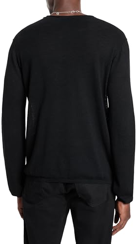 John Varvatos Men's Lex Long Sleeve Crew Neck Sweater4