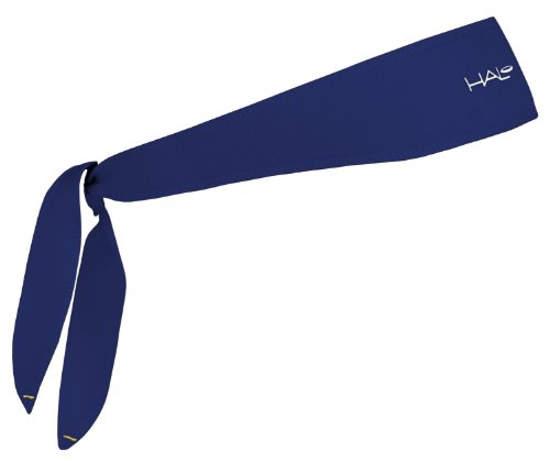 Faixas de cabeça Halo – Gravata de faixa de transpiração, 2 pacotes (1 preto e 1 azul-marinho)