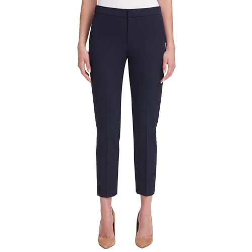 Tommy Hilfiger Women's Sloane Elastic Waistback Ankle Trouser Dress Pants