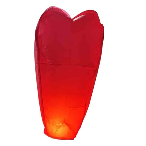 LVYUDS Color Aleatorio Farolillos Voladores Fácil De Usar 10 Unidades Linternas Chinas Del Cielo De Papel Para Césped Bodas Reuniones(1.6m - 1pcs)