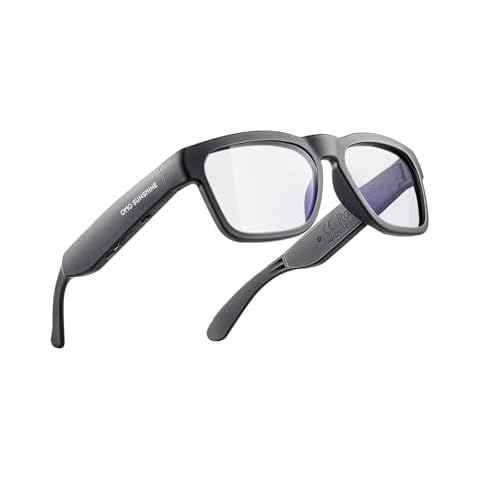 OhO Smart Glasses,Safety Glasses with Bluetooth Speaker,Indoor/Outdoor UV Protection and Voice Control,Unisex(Blue Light Lens) Cover