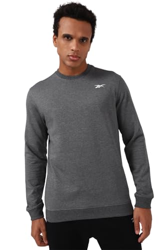 Image of Reebok PolyMen's Cotton Round Neck Sweatshirt