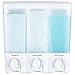Better Living Products 72350 Clear Choice 3-Chamber Shower Dispenser, White