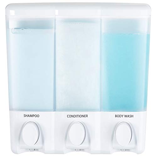 Better Living Products 72350 Clear Choice 3-Chamber Shower Dispenser, White by Better Living - Used condition - US$30.45