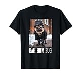 Funny Dog Bah Hum Pug Christmas Pet Holiday Photo Humbug Bug T-Shirt