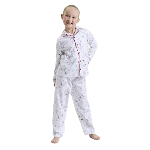 Harry Potter Girls Pyjamas Fleece Button PJs (Harry Potter - Button, 9-10 Years)