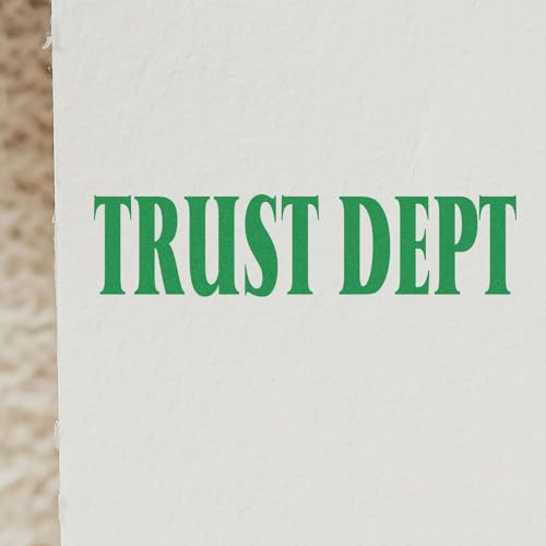 Tampon en caoutchouc Trust Dept évite les erreurs de tri