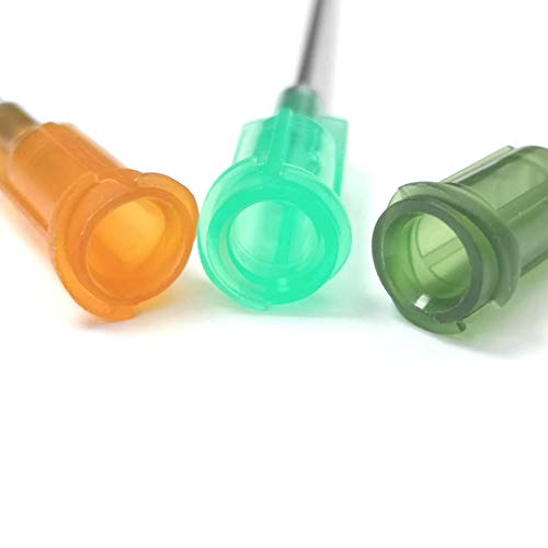 SANANTS 0.5 inch Unsterilized Synthetical Dispensing Needle with Blunt Tip Luer Lock - Fluid Manifold Channel - 10 Different Sizes,50 PCS