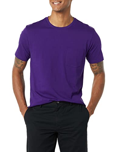 Image of Amazon Essentials Men's Short-Sleeve Crewneck Pocket T-Shirts, Pack of 2