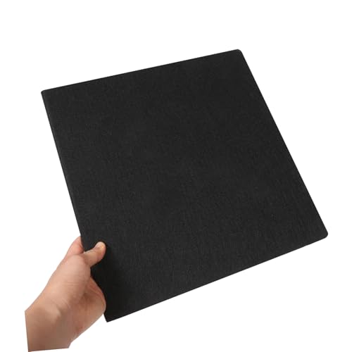 Abaodam 12 piezas paneles acústicos absorbentes de sonido, resistente al fuego, autoadhesivos, para estudio y oficina, paneles reductores de ruido durables de fibra de poliéster miniatura 3