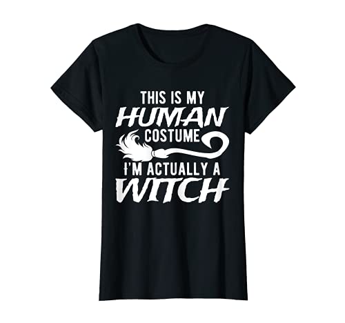 Halloween divertido disfraz de bruja humana Camiseta