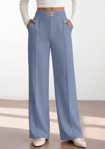 Image of PRETTYGARDEN Womens Dress Pants High Waisted Tailored Trousers