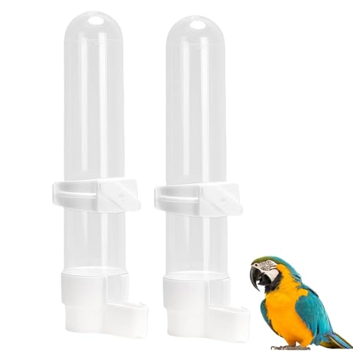 Automatische Vogeltränke,2 Stück Vögel Feeder Drinker für Käfig Vogelwasserspender Vogelkäfigtränke Hängende Wasserflasche mit 120 ml für Papageien,Wellensittiche Sittiche Nymphensittiche(weiß) Automatische Vogeltränke,2 Stück Vögel Feeder Drinker für Käfig Vogelwasserspender Vogelkäfigtränke Hängende Wasserflasche mit 120 ml für Papageien,Wellensittiche Sittiche Nymphensittiche(weiß)