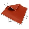 JTS 1/4 Silicone Rubber Sheet High Temp Solid Red/Orange Commercial Grade 14 X 14 Square Made in USA