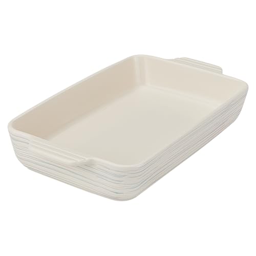 Pyrex 2QT (7" x 11") Rectangular Ceramic Baking Dish with Handles, Casserole Dish