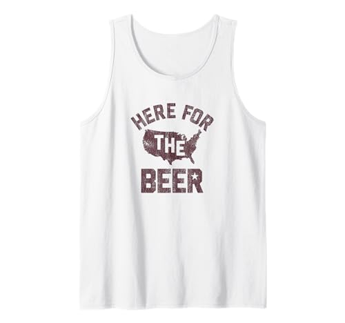 Here For The Beer-USA Camiseta sin Mangas