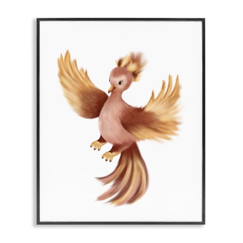 'Flying Phoenix Bird Mythology Fantasy'| Framed Giclee Art