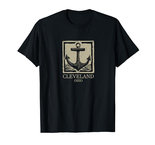 Sailboat Block Print Cleveland T-Shirt
