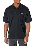 Columbia Men's Big and Tall Perfect Cast Polo Shirt, Black, 3X