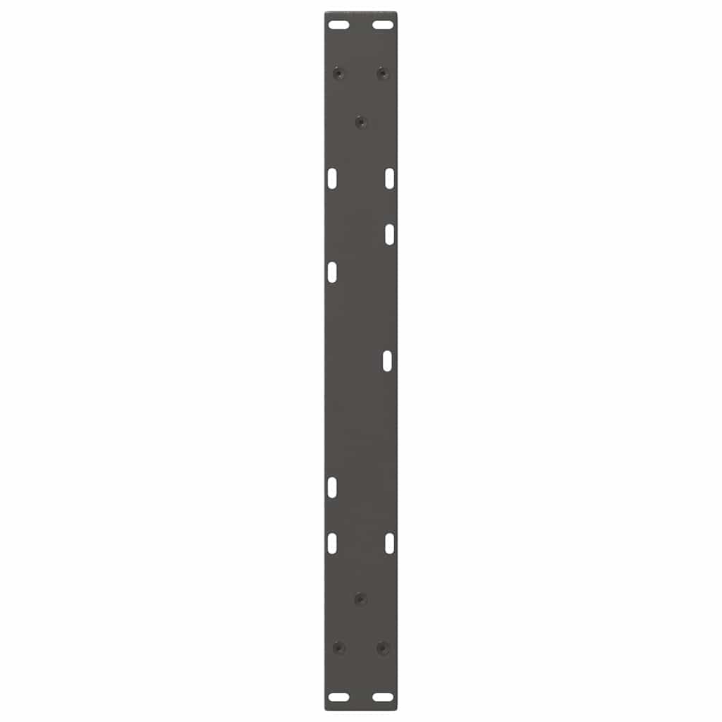 Nogi stolika kawowego w kształcie litery V, 2 sztuki, antracytowa, malowana proszkowo, stal 60 x (30-31,3) cm, z regulowaną wysokością, do salonu, biura, rama meblowa "zrób to sam", wytrzymała