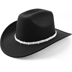 1 Pack : Black With 3 Rhinestones Bands