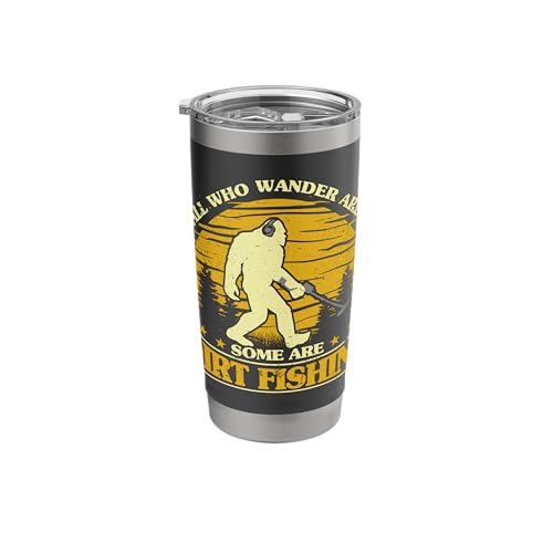 Bigfoot Dirt Fishing Metal Detecting Funny Metal Detector Stainless Steel Insulated Tumbler