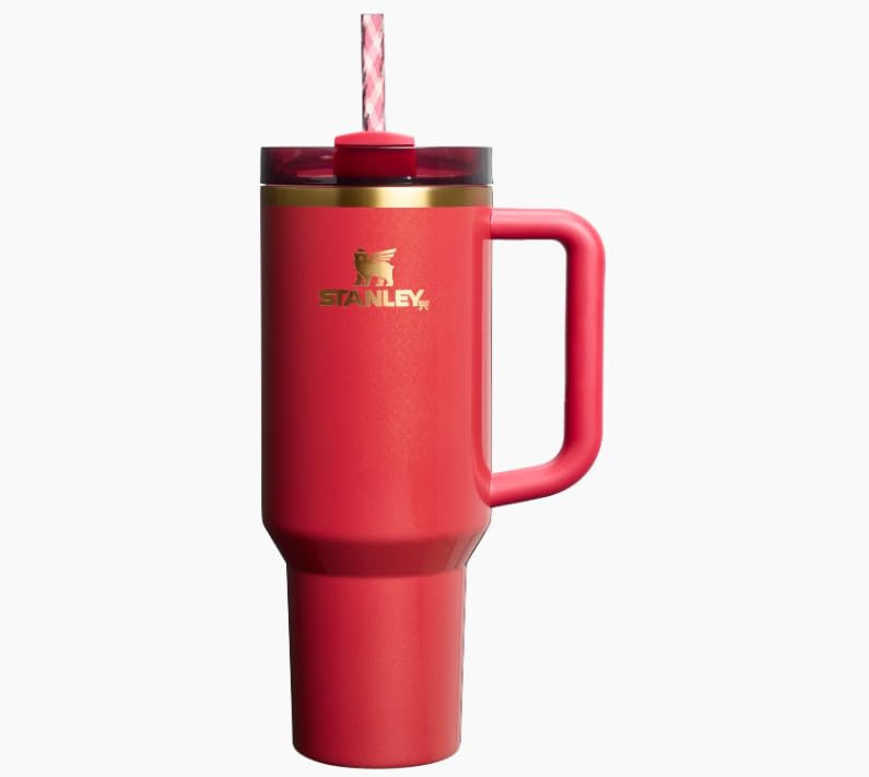 Scarlet Tinsel Quencher H2 0 FlowState Tumbler 40 OZ by Stanley 1913