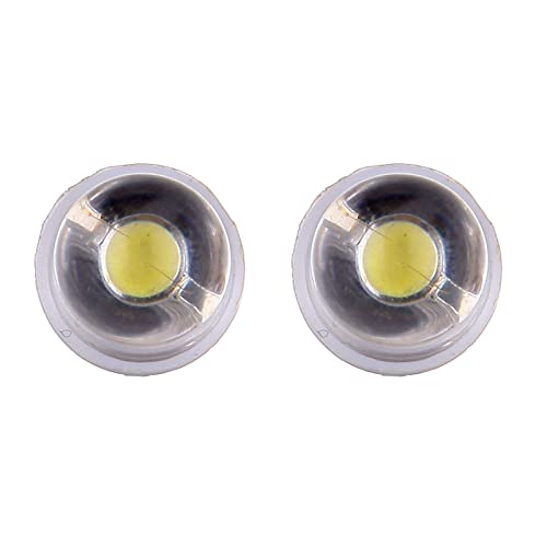 Cciyu 20X Ba9S Xenon White Led Lamp Instrument Cluster Gauge Dash Light Bulbs Bayonet Replacement Fit For 1956-1976 For Ford Dashboard Gauge Speedometer Odometer Map Light 53 53X 57 216 293 363 3886X #TOP5