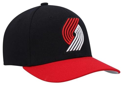 Mitchell & Ness Portland Trail Blazers Team 2 Tone Stretch Snapback Hat Cap - Team Colors
