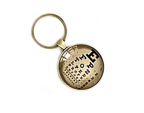 Eye Chart Keychain ?Eye Sight Testing Chart?Unique Gift ? Gift for Ophthalmologist Optometrist Optician