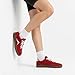 Diarilip Women's 2026 Fashion Sneakers - Classic Retro Comfortable Tennis Skate Shoes - Lightweight Lace up Casual Trainers Red