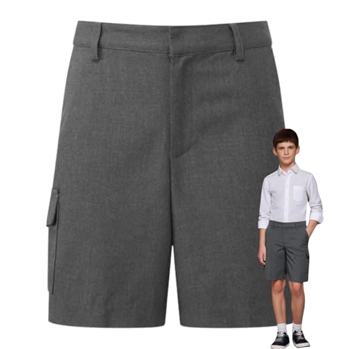 Pantalones cortos cargo para niños que solucionan el desgaste del uniforme escolar de verano