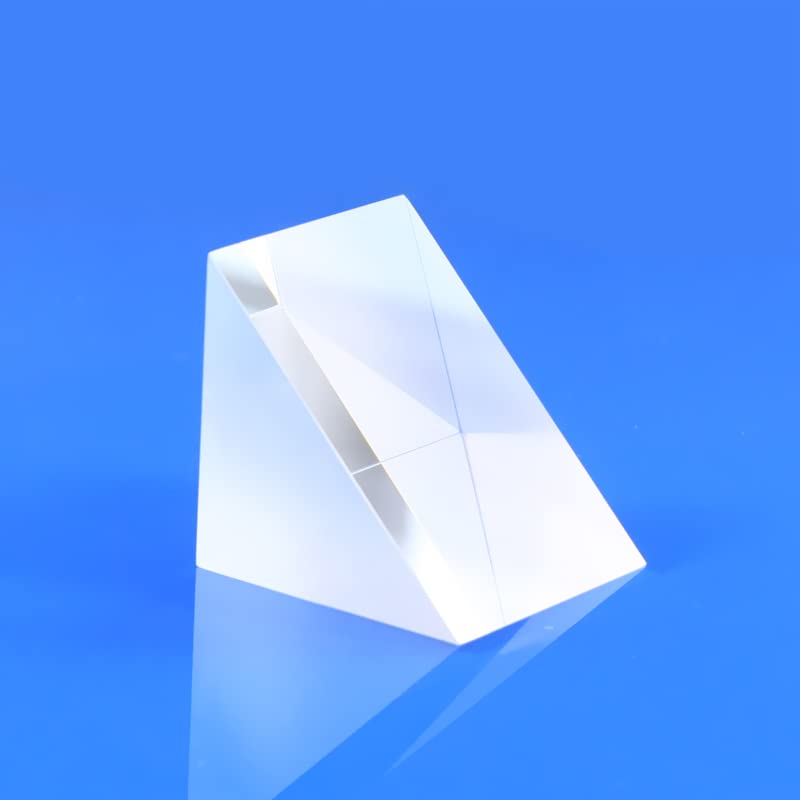 Prism K9 Material 90 Degree Optical Glass Prism Right Angle Isosceles Prism Total Reflection Physics Experiment Light Refraction
