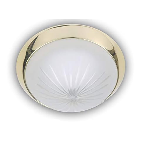 Niermann Standby 56503 A++ to E, Deckenleuchte"Dekorring Messing poliert" Cover