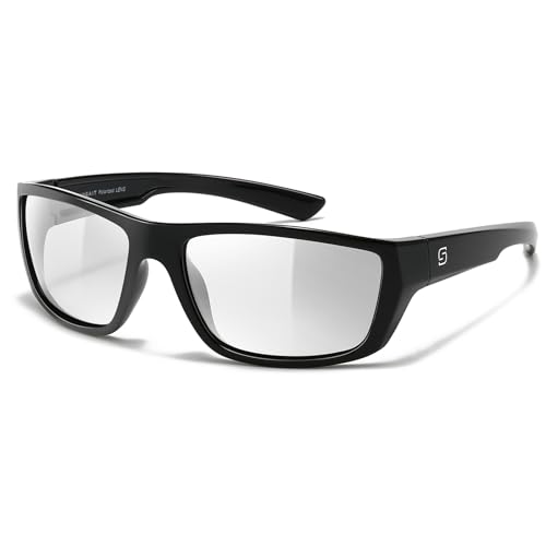 SUNGAIT Classic Rectangle Polarized Sunglasses for Men Womens UV400 Lightweight Cycling Running