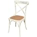 Biscottini Sedie sala da pranzo legno massello 86x42x46 cm - Sedia cucina e soggiorno in rattan - Sedie in legno da esterno e interno - Sedie verdi