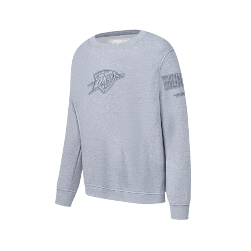 Sudadera Gris Jaspeado Pro Standard NBA para Niños Talla L de Algodón 3