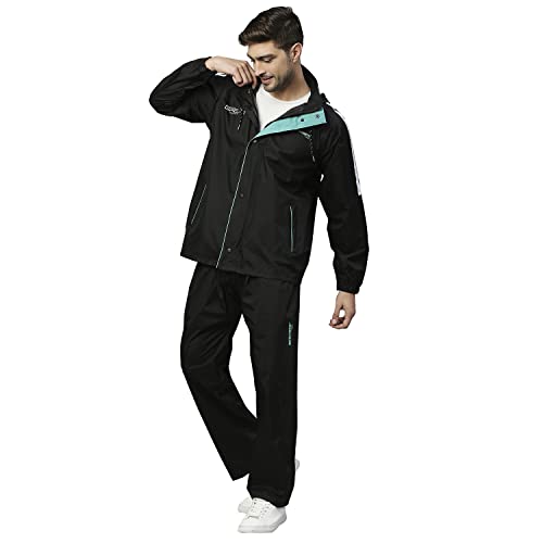 ZEEL Rain Coat for Men Waterproof for Bike Riders with Adjustable...