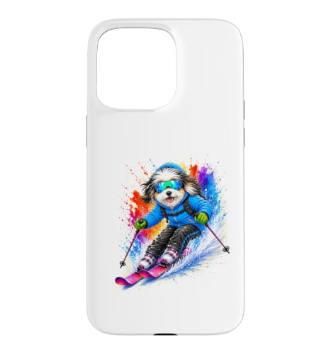 Coton De Tulear �� �X�L�[ ���� �X�v���b�V���A�[�g �X�}�z�P�[�X iPhone 15 Pro Max �p