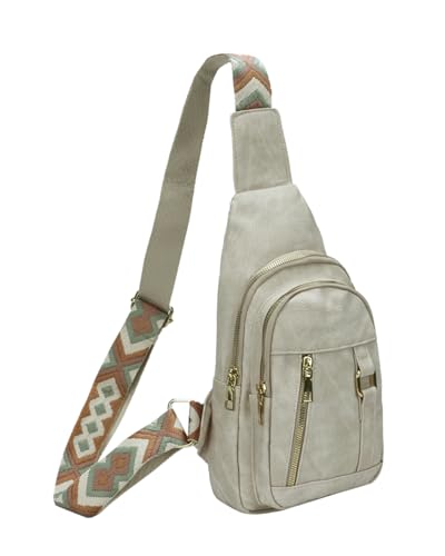 MICOM Small Sling Bag For Women，Casual Crossbody Sling PU Leather Bags，Anti-Theft Crossbody Bags，Sling Purses for Travel