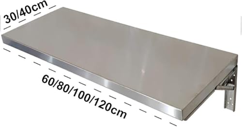 Table murale rabattable inox pour balcon et studio gain de place - 3