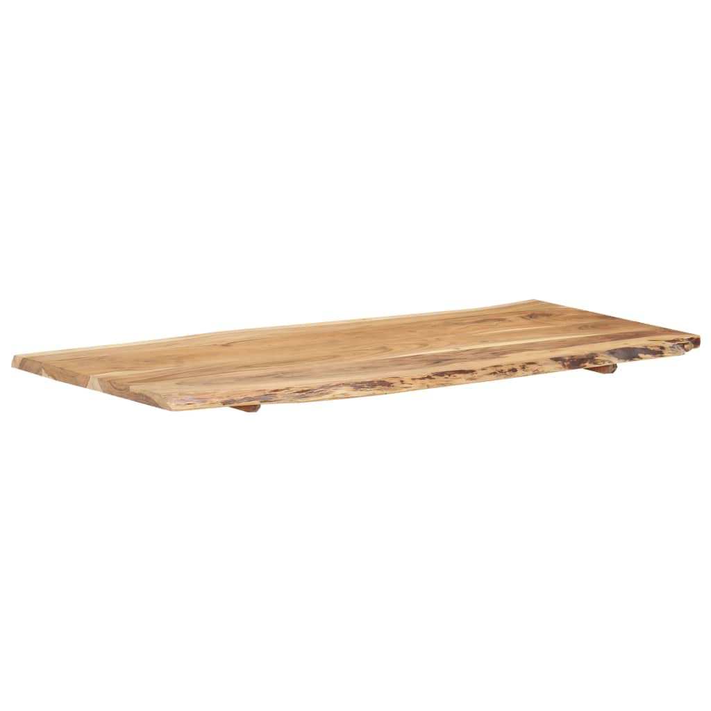 vidaXL Superficie de Mesa Restaurante Comedor Salón Sala de Estar Oficina Mueble Encimera Tablero 118x(50-60) x2,5 cm Madera Maciza Acacia